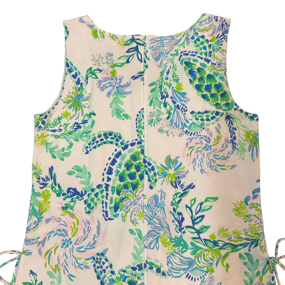Lilly Pulitzer NWT Women's Size 8 Sammi Romper Dress in Resort White Preppy Blue - Picture 4 of 11